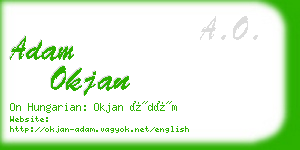 adam okjan business card